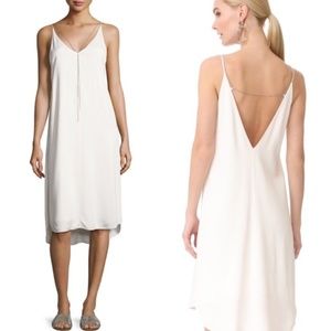 T by Alexander Wang Chain Stretch Crepe Slipdress